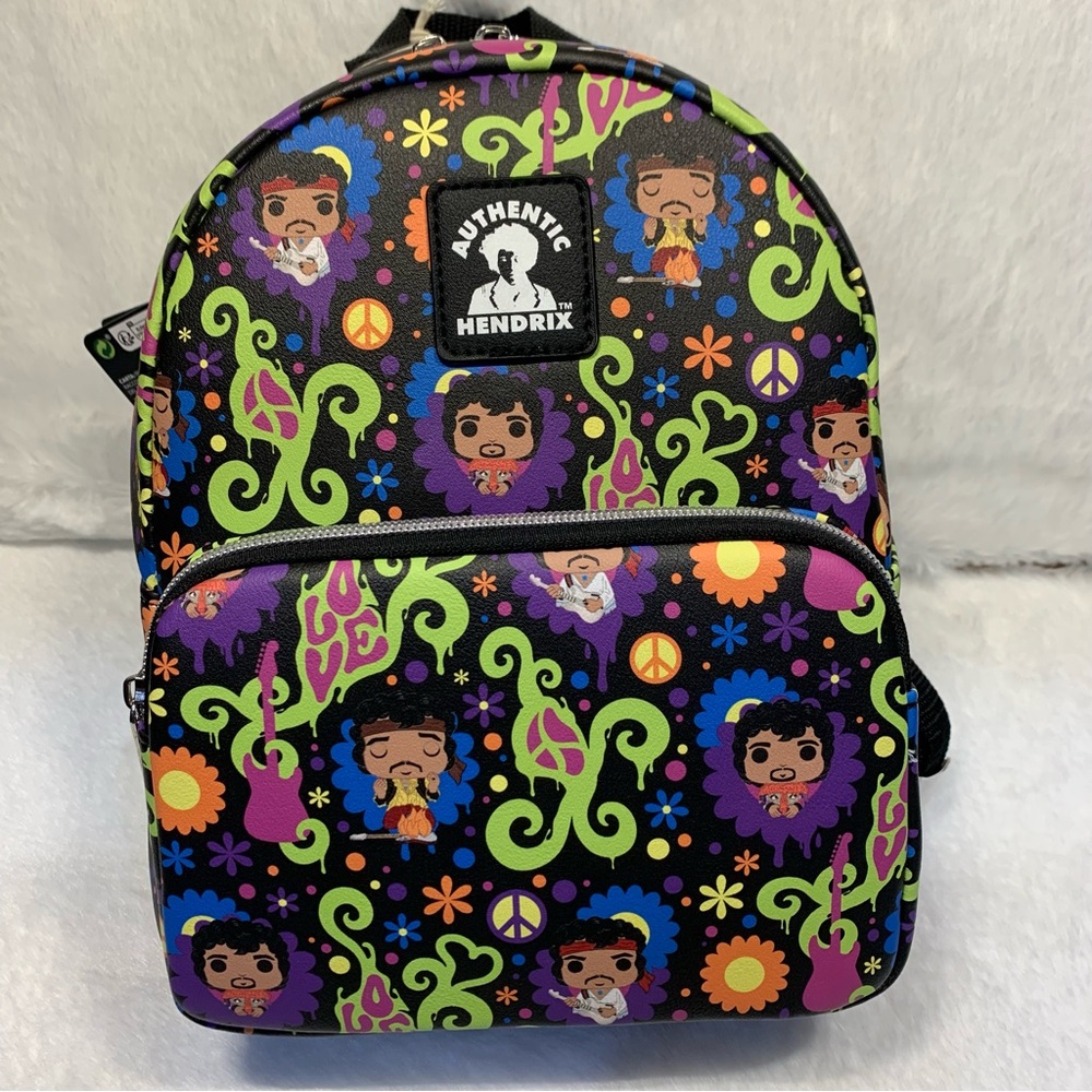Funko Pop! Jimi Hendrix Love & Flowers Mini Backpack-NWT